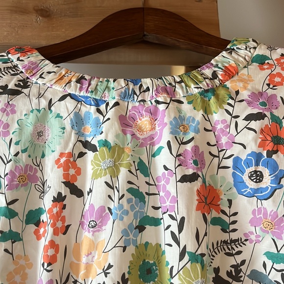 enmerci Bubble hem Flower Garden floral dress. Sz M - Picture 5 of 12